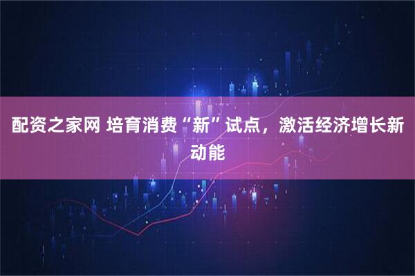 配资之家网 培育消费“新”试点，激活经济增长新动能
